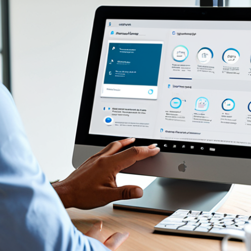 A professional individual, fully clothed in a modest business casual outfit, sitting comfortably at a sleek, minimalist desk in a modern, sunlit home office, interacting with a user-friendly e-government portal on a tablet. The screen displays clear, intuitive digital forms and information. The atmosphere is calm and efficient, highlighting the ease of online public services. High-quality professional photography, natural lighting, crisp details, safe for work, appropriate content, fully clothed, professional, perfect anatomy, correct proportions, natural pose, well-formed hands, proper finger count, natural body proportions.