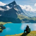 Home 4 스위스 알프스 하이킹 코스 추천 - **Grindelwald & Bachalpsee Serenity:**
A vibrant, sunlit panoramic view of Bachalpsee lake in Gr...