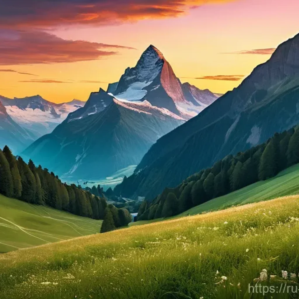 스위스 연방의 탄생과 발전 - **Prompt 1: The Birth of a Confederation in the Alps**
    A highly detailed, cinematic wide-shot di...