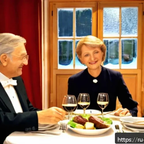 스위스에서 팁 문화와 식사 매너 - A cozy Swiss restaurant interior scene in a German-speaking canton, showing a polite interaction bet...